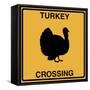 Turkey Crossing-Tina Lavoie-Framed Stretched Canvas