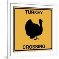 Turkey Crossing-Tina Lavoie-Framed Giclee Print