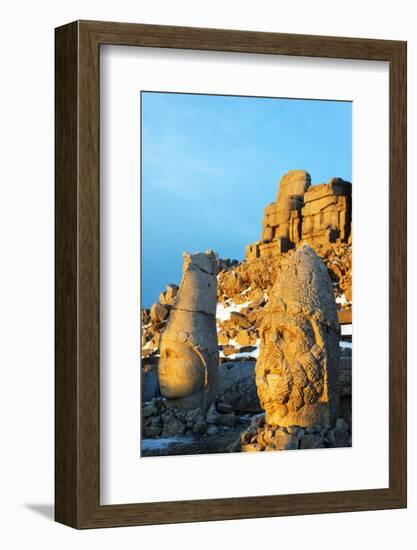 Turkey, Eastern Anatolia, Nemrut Dagi (Mount Nemrut), Unesco, Antiochos Sanctuary-Christian Kober-Framed Photographic Print