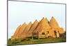 Turkey, Eastern Anatolia, Village of Harran, Beehive Mud Brick Houses-Christian Kober-Mounted Photographic Print