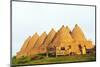 Turkey, Eastern Anatolia, Village of Harran, Beehive Mud Brick Houses-Christian Kober-Mounted Premium Photographic Print