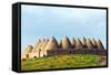 Turkey, Eastern Anatolia, Village of Harran, Beehive Mud Brick Houses-Christian Kober-Framed Stretched Canvas