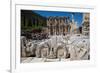 Turkey, Ephesus, Library of Celsus-Samuel Magal-Framed Photographic Print