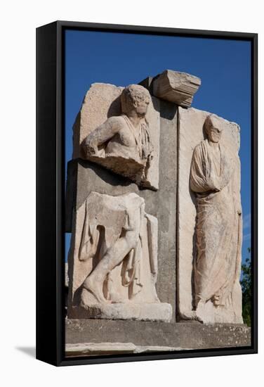 Turkey, Ephesus, Memmius Monument-Samuel Magal-Framed Stretched Canvas