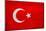 Turkey Flag Design with Wood Patterning - Flags of the World Series-Philippe Hugonnard-Mounted Art Print