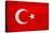 Turkey Flag Design with Wood Patterning - Flags of the World Series-Philippe Hugonnard-Stretched Canvas