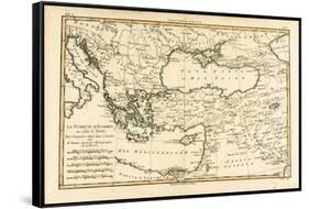 Turkey, from 'Atlas De Toutes Les Parties Connues Du Globe Terrestre' by Guillaume Raynal…-Charles Marie Rigobert Bonne-Framed Stretched Canvas