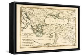 Turkey, from 'Atlas De Toutes Les Parties Connues Du Globe Terrestre' by Guillaume Raynal…-Charles Marie Rigobert Bonne-Framed Stretched Canvas