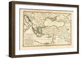 Turkey, from 'Atlas De Toutes Les Parties Connues Du Globe Terrestre' by Guillaume Raynal…-Charles Marie Rigobert Bonne-Framed Giclee Print