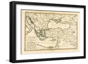 Turkey, from 'Atlas De Toutes Les Parties Connues Du Globe Terrestre' by Guillaume Raynal…-Charles Marie Rigobert Bonne-Framed Giclee Print