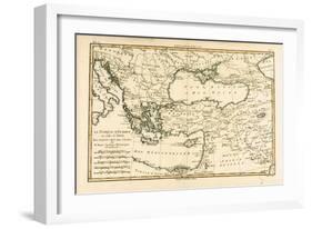Turkey, from 'Atlas De Toutes Les Parties Connues Du Globe Terrestre' by Guillaume Raynal…-Charles Marie Rigobert Bonne-Framed Giclee Print