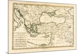 Turkey, from 'Atlas De Toutes Les Parties Connues Du Globe Terrestre' by Guillaume Raynal…-Charles Marie Rigobert Bonne-Mounted Giclee Print