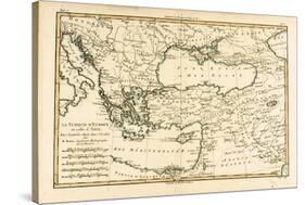 Turkey, from 'Atlas De Toutes Les Parties Connues Du Globe Terrestre' by Guillaume Raynal…-Charles Marie Rigobert Bonne-Stretched Canvas