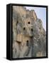 Turkey, Goreme, Dwellings Carved into the Rock-null-Framed Stretched Canvas