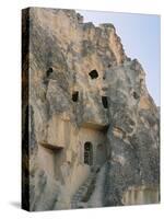 Turkey, Goreme, Dwellings Carved into the Rock-null-Stretched Canvas