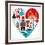 Turkey - Heart-Marish-Framed Art Print