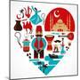Turkey - Heart-Marish-Mounted Art Print