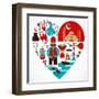 Turkey - Heart-Marish-Framed Art Print