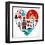 Turkey - Heart-Marish-Framed Art Print