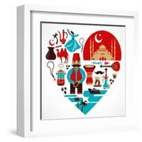 Turkey - Heart-Marish-Framed Art Print
