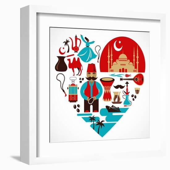 Turkey - Heart-Marish-Framed Art Print