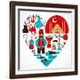 Turkey - Heart-Marish-Framed Art Print