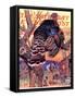 "Turkey in the Tree," Saturday Evening Post Cover, November 25, 1939-Joseph Christian Leyendecker-Framed Stretched Canvas
