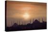 Turkey, Istanbul, Blue Mosque and Hagia Sophia, Sunset-Daryl Benson-Stretched Canvas