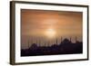 Turkey, Istanbul, Blue Mosque and Hagia Sophia, Sunset-Daryl Benson-Framed Photographic Print