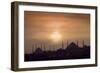 Turkey, Istanbul, Blue Mosque and Hagia Sophia, Sunset-Daryl Benson-Framed Photographic Print