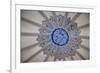 Turkey, Istanbul, Blue Mosque, Decorated Dome with Arabic Writing-Samuel Magal-Framed Photographic Print