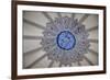 Turkey, Istanbul, Blue Mosque, Decorated Dome with Arabic Writing-Samuel Magal-Framed Photographic Print