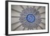 Turkey, Istanbul, Blue Mosque, Decorated Dome with Arabic Writing-Samuel Magal-Framed Photographic Print