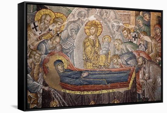 Turkey, Istanbul, Chora Church, Mosaic, The Death of The Virgin-Samuel Magal-Framed Stretched Canvas