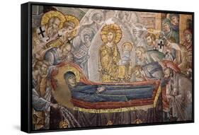 Turkey, Istanbul, Chora Church, Mosaic, The Death of The Virgin-Samuel Magal-Framed Stretched Canvas