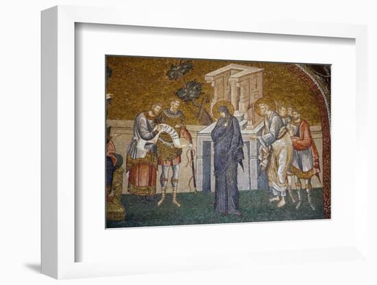 Turkey, Istanbul, Chora Church, Outer Narthex, Mosaic, The Enrollment For Taxation-Samuel Magal-Framed Photographic Print