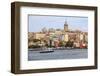 Turkey, Istanbul. Galata Tower as seen from Spice Bazaar.-Emily Wilson-Framed Photographic Print