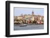 Turkey, Istanbul. Galata Tower as seen from Spice Bazaar.-Emily Wilson-Framed Photographic Print