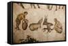 Turkey, Istanbul, Great Palace Mosaic Museum, Roman Mosaic, Shepherd Milking A Goat-Samuel Magal-Framed Stretched Canvas