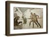 Turkey, Istanbul, Great Palace Mosaic Museum, Roman Mosaic, Tiger Hunt-Samuel Magal-Framed Premium Photographic Print