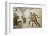 Turkey, Istanbul, Great Palace Mosaic Museum, Roman Mosaic, Tiger Hunt-Samuel Magal-Framed Premium Photographic Print