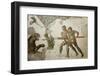 Turkey, Istanbul, Great Palace Mosaic Museum, Roman Mosaic, Tiger Hunt-Samuel Magal-Framed Photographic Print