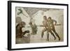 Turkey, Istanbul, Great Palace Mosaic Museum, Roman Mosaic, Tiger Hunt-Samuel Magal-Framed Photographic Print