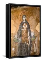 Turkey, Istanbul, Hagia Sophia, Apse, Half Dome, Mosaic of The Virgin-Samuel Magal-Framed Stretched Canvas