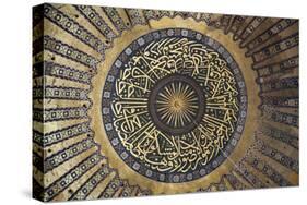 Turkey, Istanbul, Hagia Sophia, Decorated Dome with Arabic Writing-Samuel Magal-Stretched Canvas