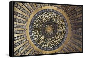 Turkey, Istanbul, Hagia Sophia, Decorated Dome with Arabic Writing-Samuel Magal-Framed Stretched Canvas