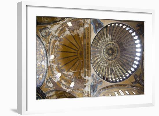 Turkey, Istanbul, Hagia Sophia, Decorated Dome-Samuel Magal-Framed Photographic Print