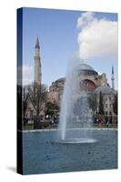 Turkey, Istanbul, Hagia Sophia, Exterior, Fountain-Samuel Magal-Stretched Canvas