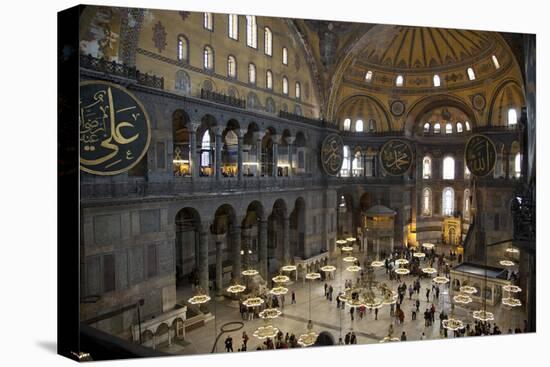 Turkey, Istanbul, Hagia Sophia, Interior-Samuel Magal-Stretched Canvas