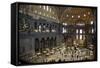 Turkey, Istanbul, Hagia Sophia, Interior-Samuel Magal-Framed Stretched Canvas